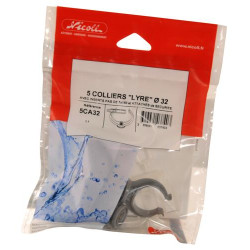 5 colliers lyre s/sachet insert 7/150