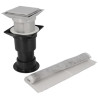 Avaloir de balcon, en PVC, avec natte d'étanchéité