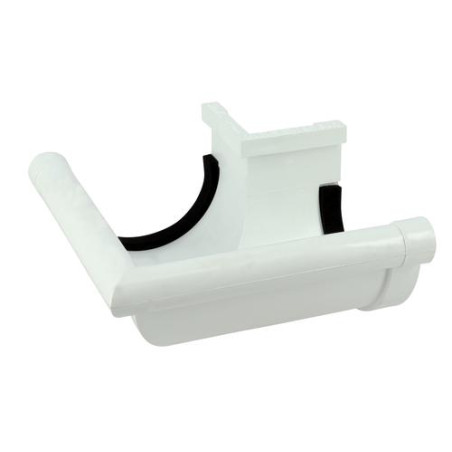 Angle extérieur à joint TECHTAN®, 90°, pour gouttière demi-ronde LG16