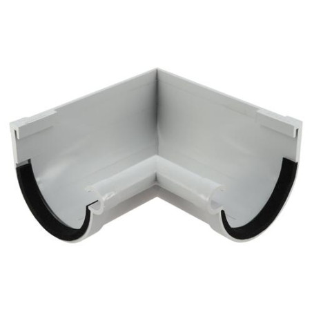 Angle intérieur à joint à 90° en TECHTAN®, pour gouttière demi-ronde LG16