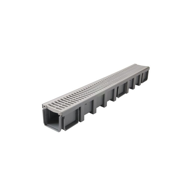 1m caniveau larg.130 grille a15 PVC