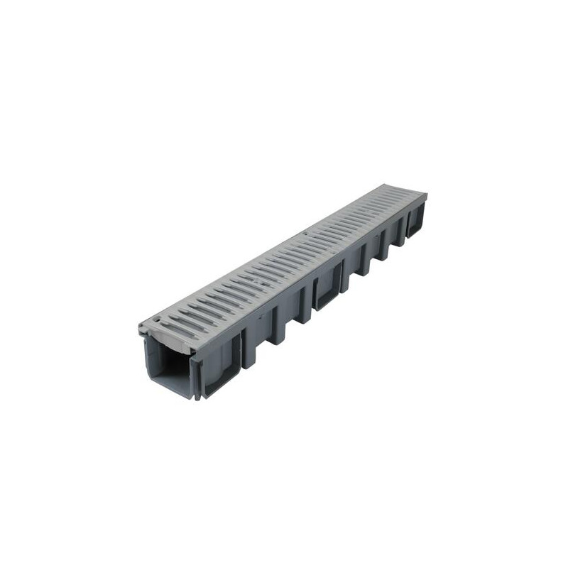 1m caniveau larg.130 grille b125 PVC