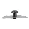 Chapeau de ventilation de toit, collerette d'étanchéité 35x25, anthracite