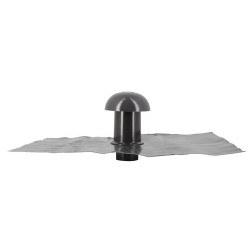 Chapeau ventilation, collerette étanchéité, moustiquaire, 35x25, anthracit