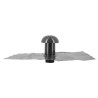 Chapeau ventilation, collerette étanchéité, moustiquaire, 35x25, anthracit