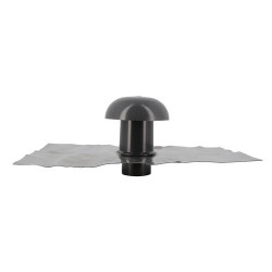 Chapeau ventilation, collerette étanchéité, moustiquaire, 35x25, anthracit