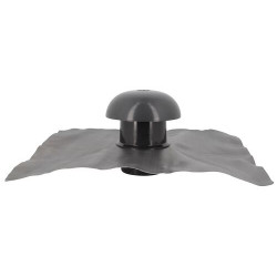 Chapeau ventilation, collerette étanchéité, moustiquaire, 40x33, anthracit