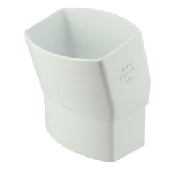 Coude OVATION® en TECHTAN®, Mâle-femelle à 15°, pour tube ovoïde 105x76, LG38