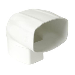 Coude OVATION® en TECHTAN®, Mâle-femelle à 90°, pour tube ovoïde 105x76, LG38