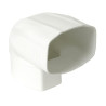 Coude OVATION® en TECHTAN®, Mâle-femelle à 90°, pour tube ovoïde 105x76, LG38
