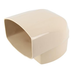 Coude OVATION® en TECHTAN®, Mâle-femelle à 90°, pour tube ovoïde 105x76, LG38