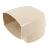 Coude OVATION® en TECHTAN®, Mâle-femelle à 90°, pour tube ovoïde 105x76, LG38
