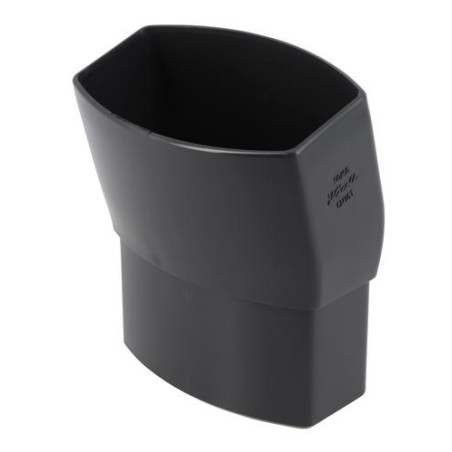 Coude OVATION® en TECHTAN®, 15°, Mâle-femelle, descente de gouttière 90x56
