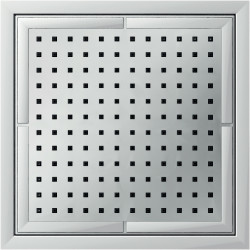 Douche de tête à encastrer 1 voie 220x220 mm chromé