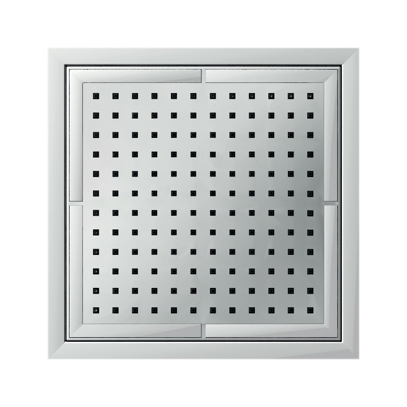 Douche de tête à encastrer 1 voie 220x220 mm chromé