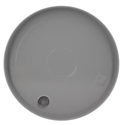Couvercle de tabouret avec anse, femelle, gris