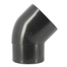 Coude esthétique TECHTAN®, 45°, Mâle-femelle, descente de gouttière, graphite