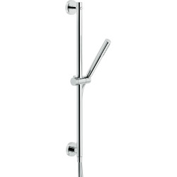 Barre de douche 600 mm avec prise d'eau et douchette chromé