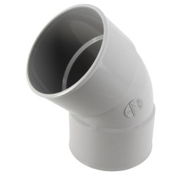 Coude en TECHTAN®, Femelle-femelle à 45°, pour tube de descente Ø 100