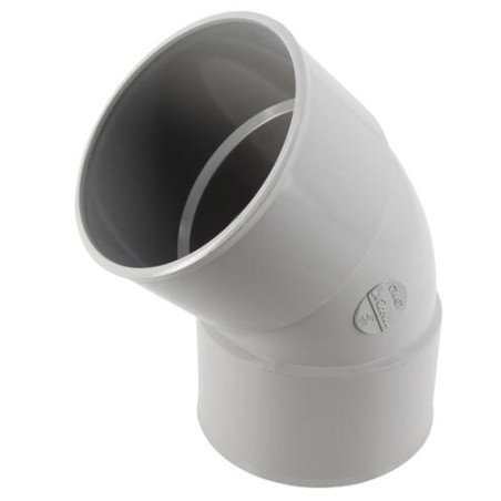 Coude en TECHTAN®, Femelle-femelle à 45°, pour tube de descente Ø 100