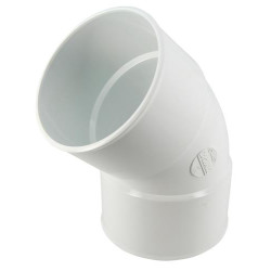 Coude en TECHTAN®, Femelle-femelle à 45°, pour tube de descente Ø 100