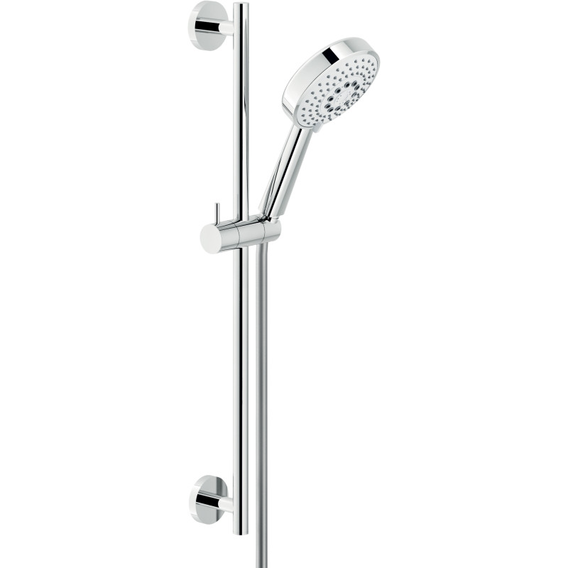 Barre de douche 550 mm avec douchette 3 jets