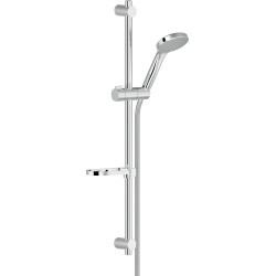 Barre de douche 660 mm avec douchette 1 jet chromé