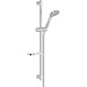 Barre de douche 660 mm avec douchette 1 jet chromé