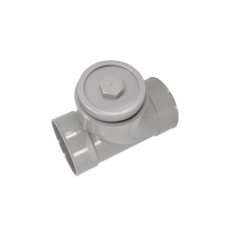 femelle-femelle, à coller, gris, en PVC - Ø160