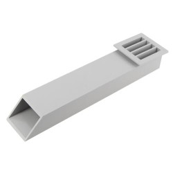 Gargouille, en PVC, pour l'évacuation des eaux de balcon