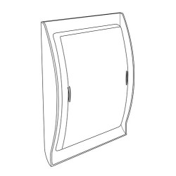Grille d'aération design NEOLIA® spéciale gaz, en PVC