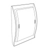 Grille d'aération design NEOLIA® spéciale gaz, en PVC