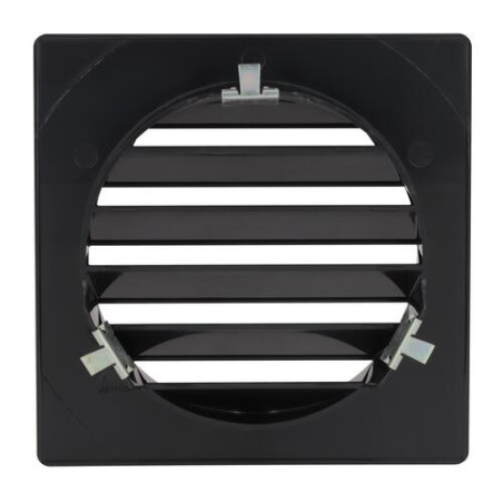 Grille d'aération ronde spéciale façade, pour tube PVC