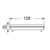 Grille piscine pour caniveaux CONNECTO®, classe A15, largeur 100 int