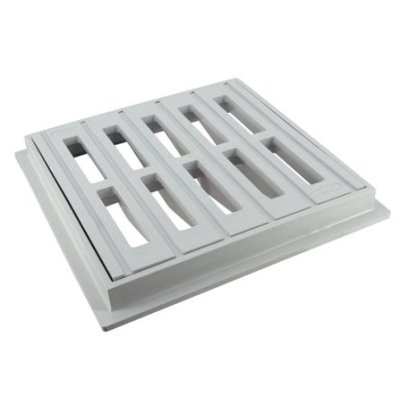 Grille de sol avec cadre 200 x 200