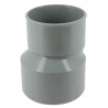 Duction extérieure excentrée, mâle-femelle, à coller, gris, en PVC