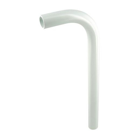 Sortie de lavabo simple PVC blanc