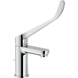 Mitigeur lavabo poignée clinique avec vidage SKY chromé