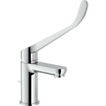 Mitigeur lavabo poignée clinique avec vidage SKY chromé