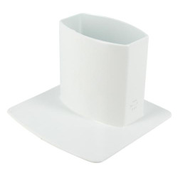 Pied de chute OVATION® en TECHTAN®, pour tube ovoïde 90x56