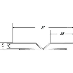 Profilé en h pliable en 4m