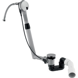Vidage baignoire chromé