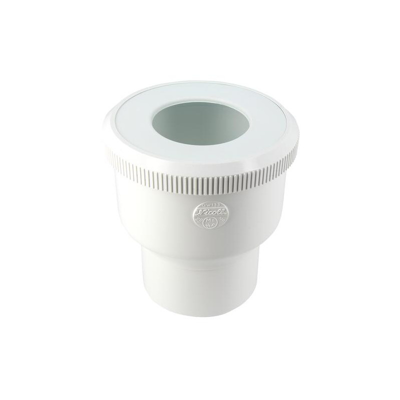 Pipe de WC sortie droite, en PVC blanc, Ø DM mini 90, Ø DM maxi 110