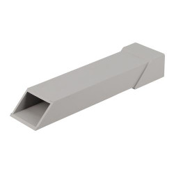 Rallonge de gargouille, en PVC, pour évacuation des eaux de balcon