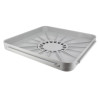 Receveur siphonné en PVC, 40x40, avec adaptateur
