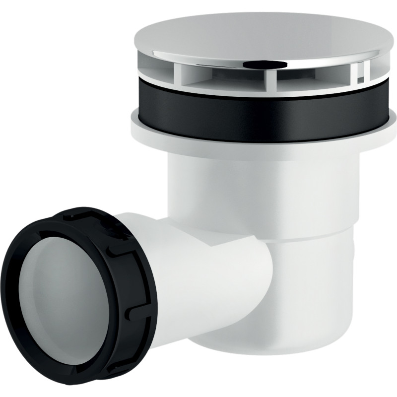 Siphon pour receveur douche UP chromé