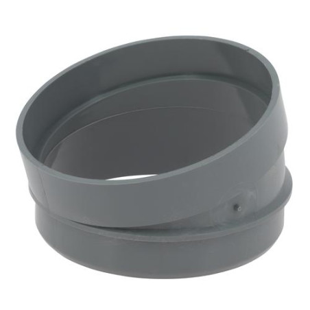 Secteur de coude, 15°, mâle-femelle, PVC à coller