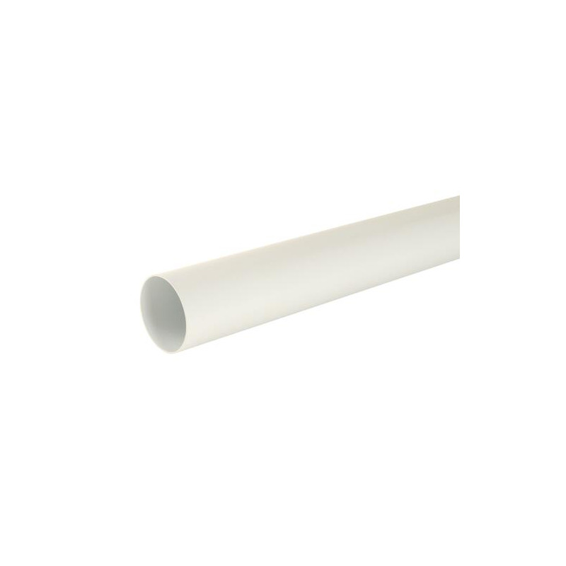 Ø 125 mm - 4 m - Blanc