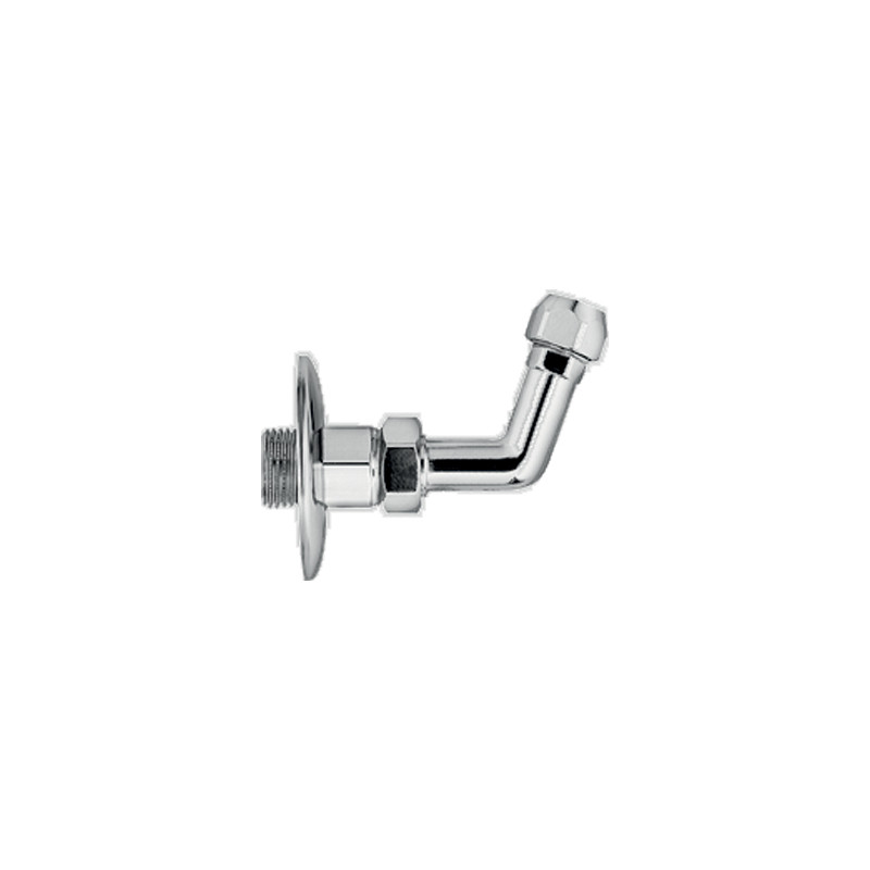 Raccord à 75° 1/2 X3/8" chromé