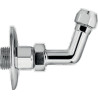 Raccord à 75° 1/2 X3/8" chromé